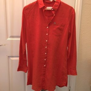 Lacoste linen shirt dress tunic - Size 38